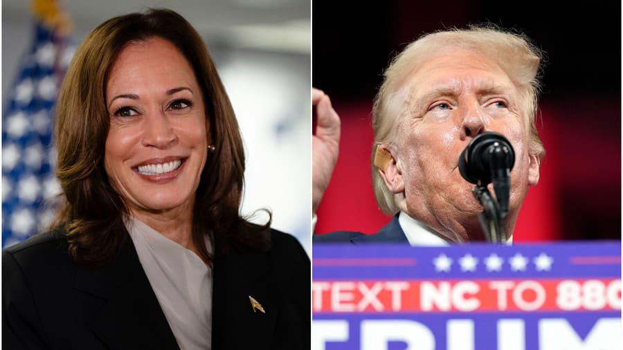 Kamala Harrisová, Donald Trump.