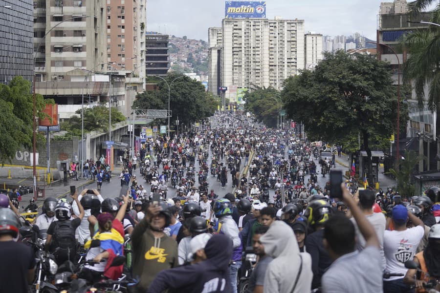 Ľudia vo Venezuele protestovali