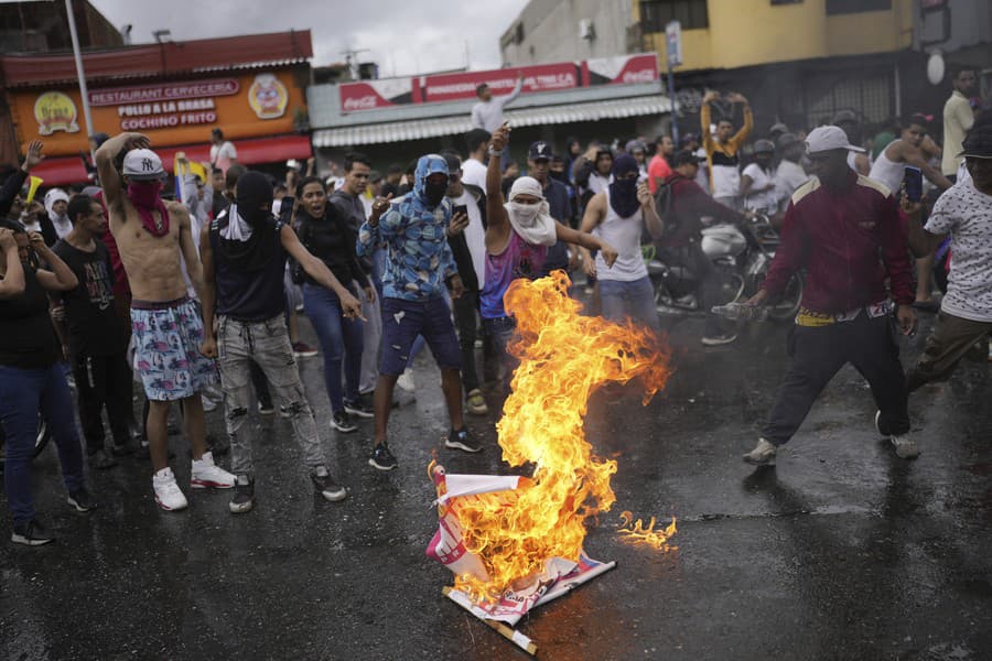 Ľudia vo Venezuele protestovali