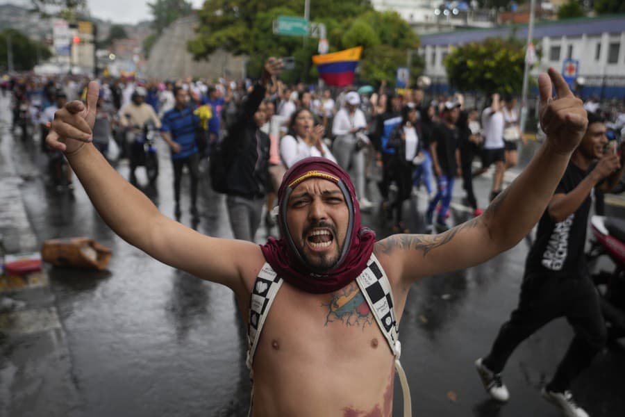 Ľudia vo Venezuele protestovali