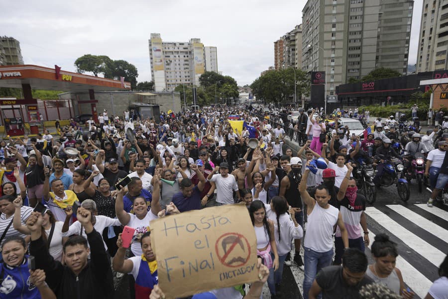 Ľudia vo Venezuele protestovali