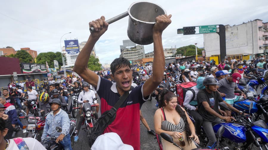 Ľudia vo Venezuele protestovali