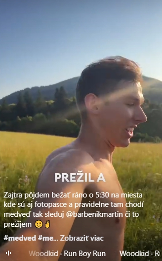 Zábery z videa, ktorým