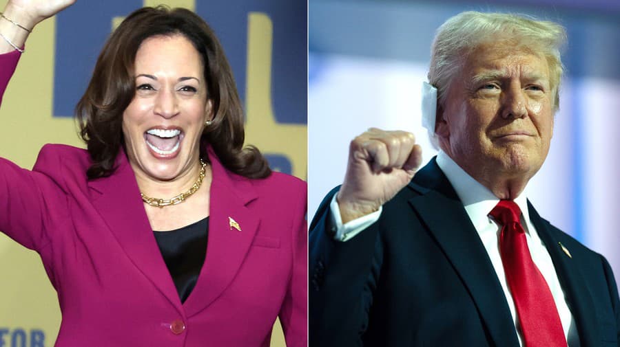 Kamala Harris a Donald