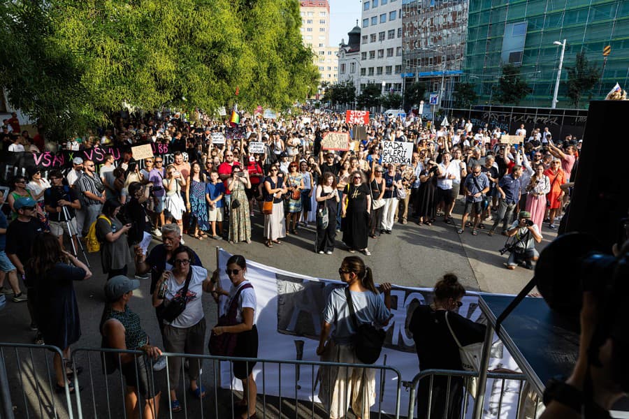 Protest organizovala občianska platforma