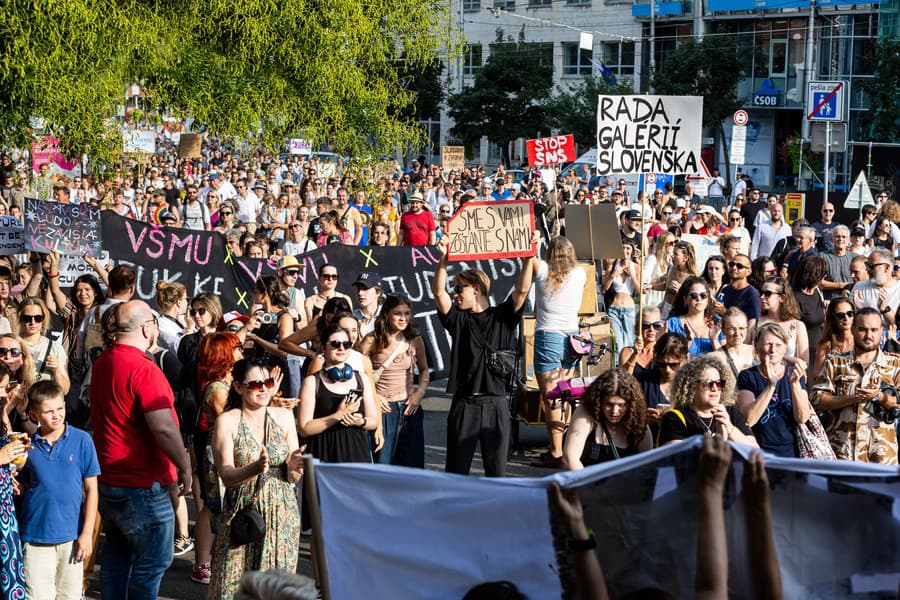 Protest proti krokom ministerstva