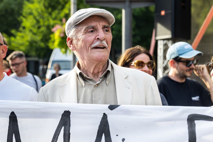 Martin Huba na proteste