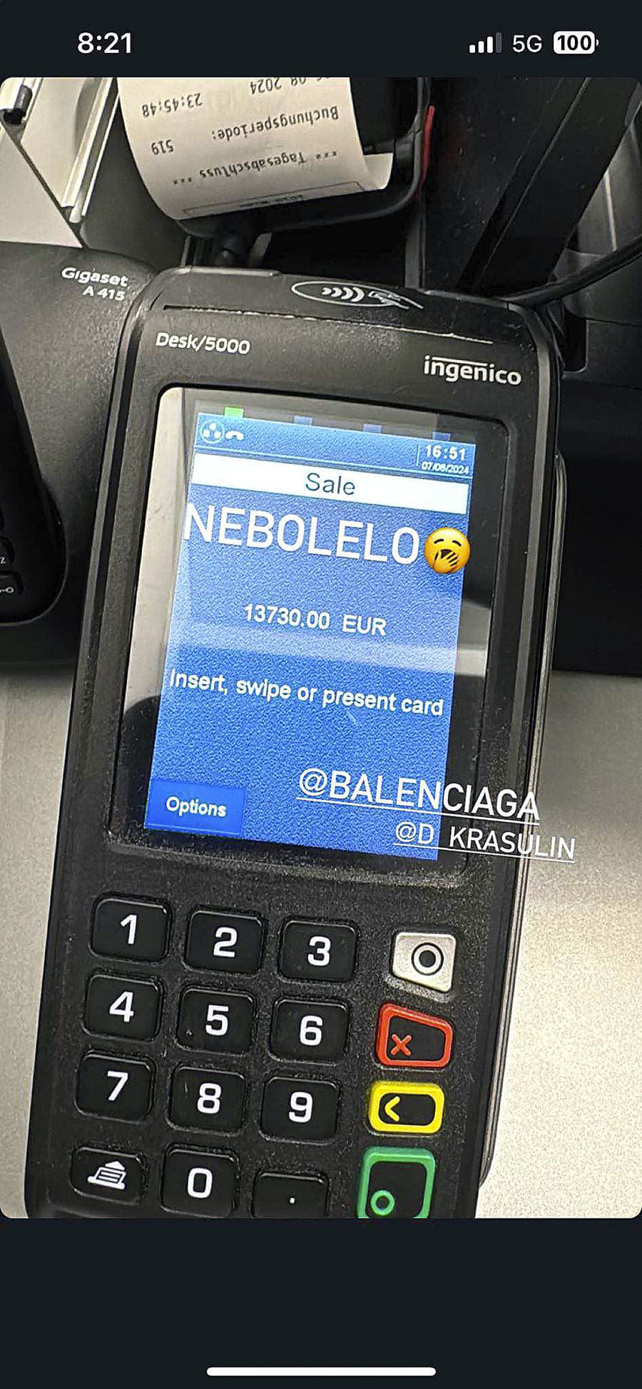Raper za nákup pre ňu vyhodil nemalý balík peňazí.