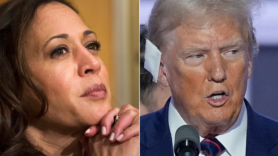 Kamala Harrisová a Donald