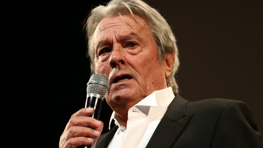 Francúzsky herec Alain Delon.