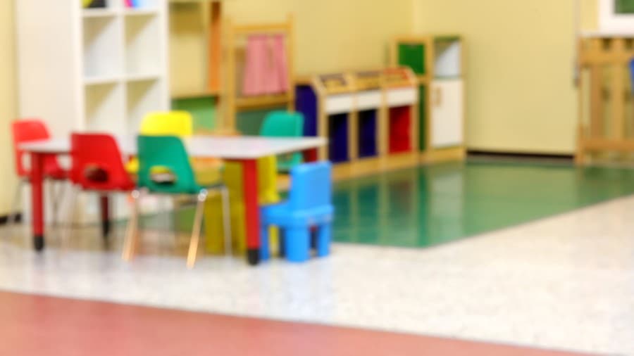 inside a kindergarten intentionally