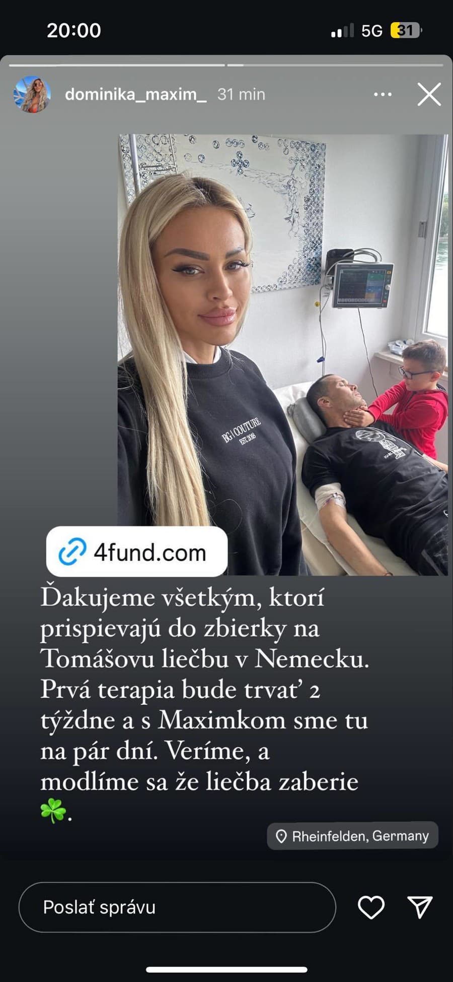 Bývalá priateľka Dominika mu