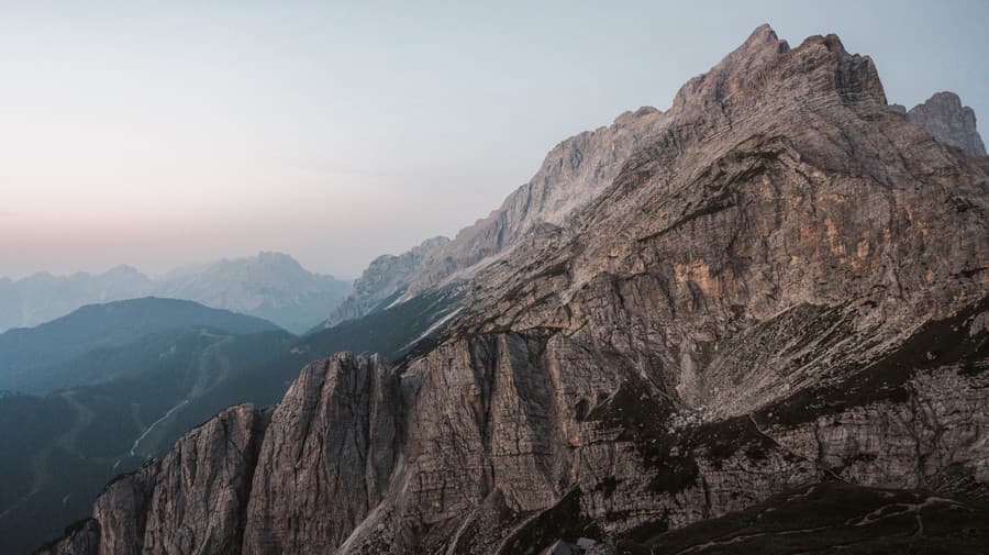 Mount Civetta v Taliansku.