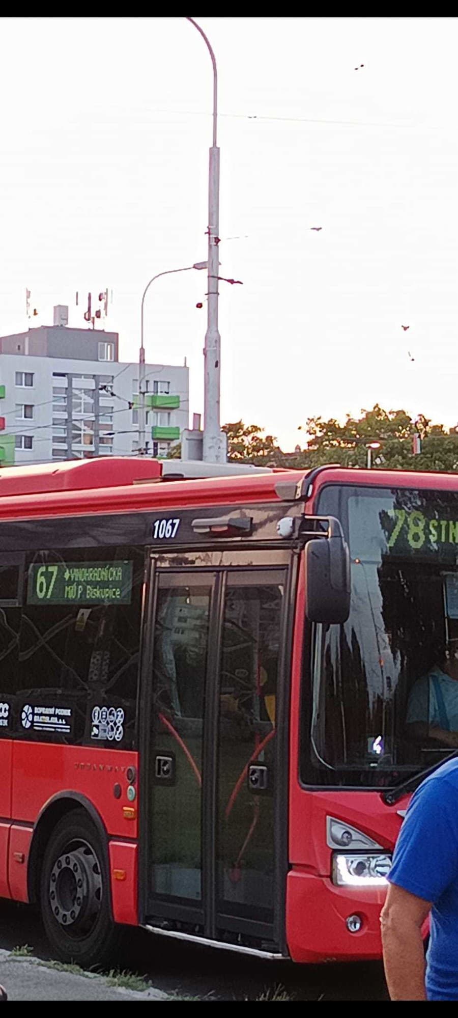 Takto vyzeral autobus, ktorý cestujúcemu spôsobil dilemu.