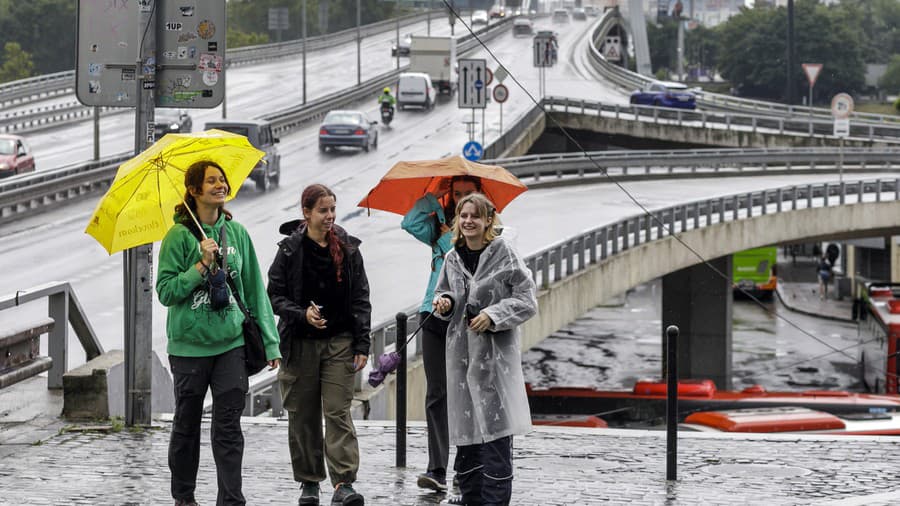 Archívny záber: Na snímke