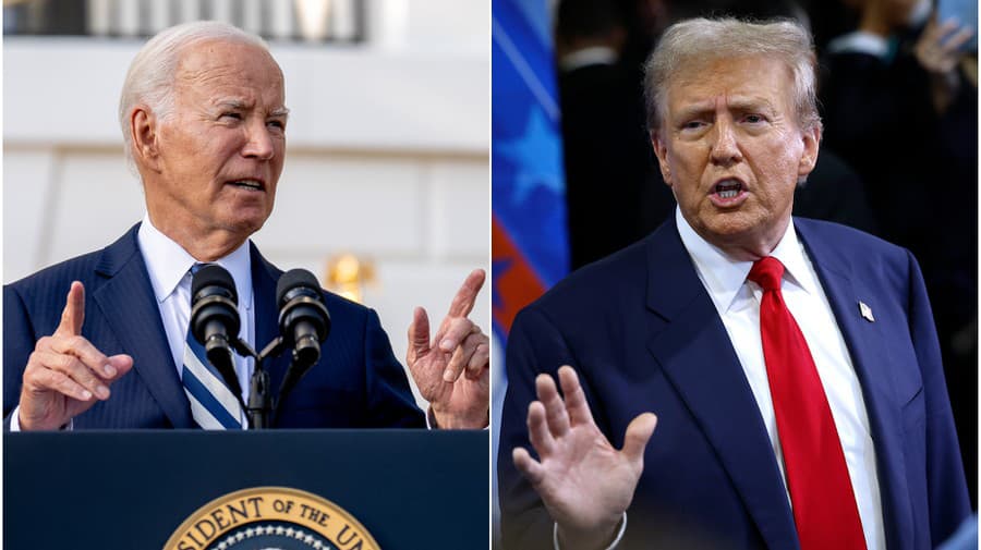 Joe Biden a Donald