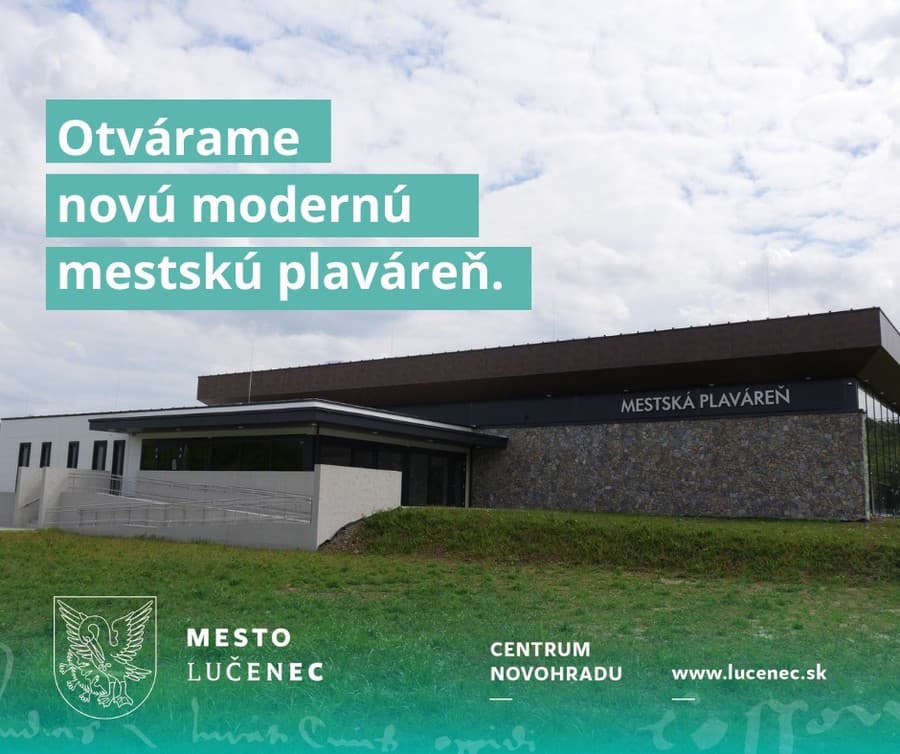 Nová mestská plaváreň v Lučenci bude pre verejnosť otvorená koncom septembra.