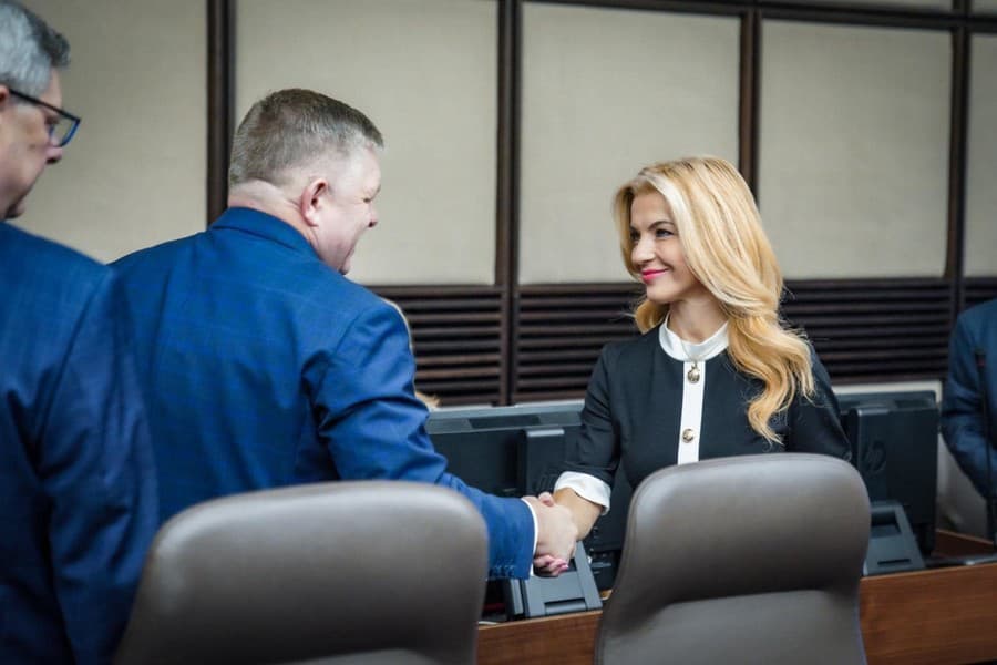 Martina Šimkovičová a Robert Fico