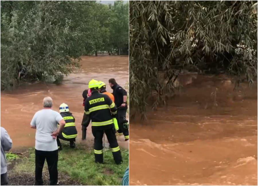 Záchrana detí z rieky.