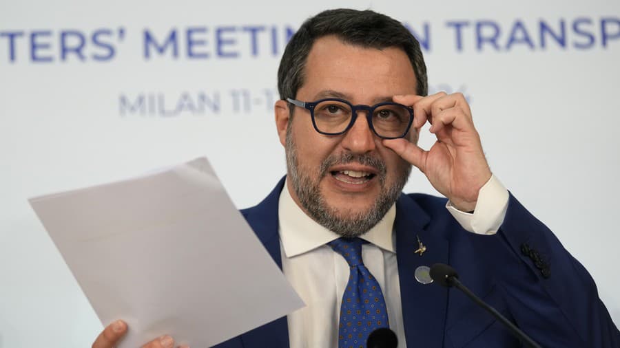 Taliansky vicepremiér Matteo Salvini.