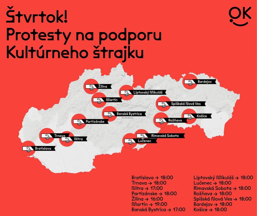 Mapa protestov