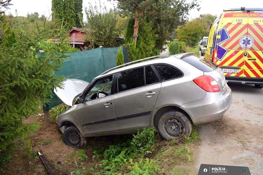 Vodič medzi obcou Čierne Pole a mestom Veľké Kapušany zišiel s vozidlom mimo cestu a skončil v priekope, kde narazil do dreva, ktoré slúžilo ako priechod cez priekopu.