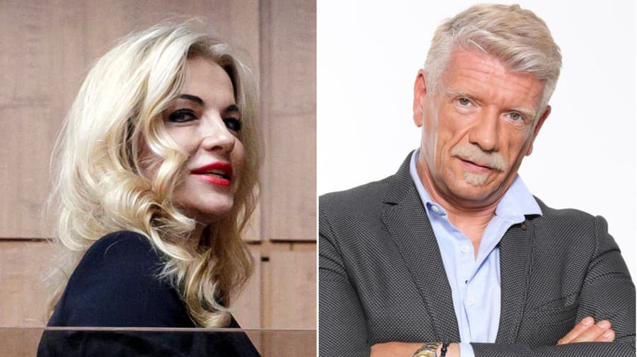 Ministerka kultúry SR Martina Šimkovičová a herec Richard Stanke.