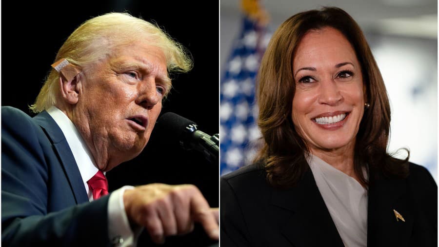 Donald Trump a Kamala