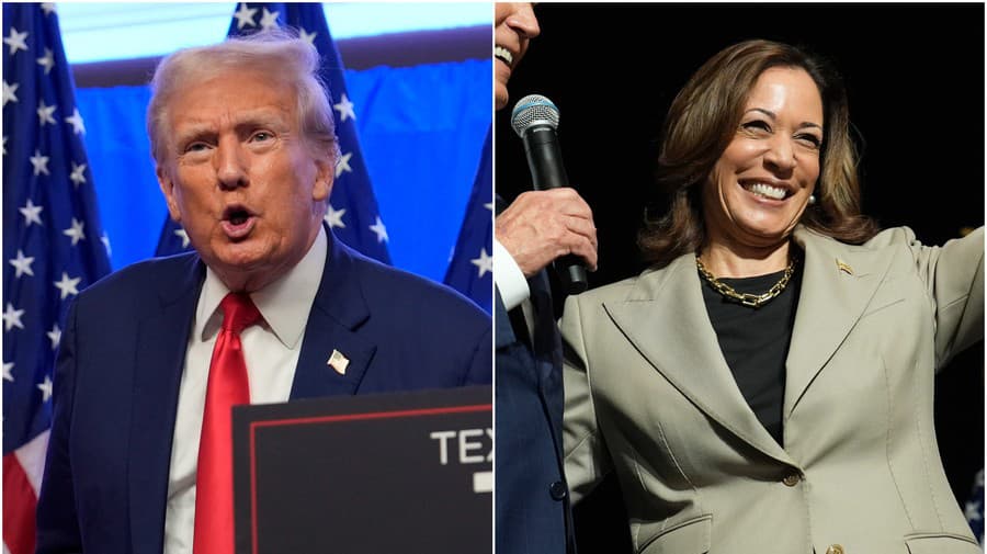 Donald Trump a Kamala