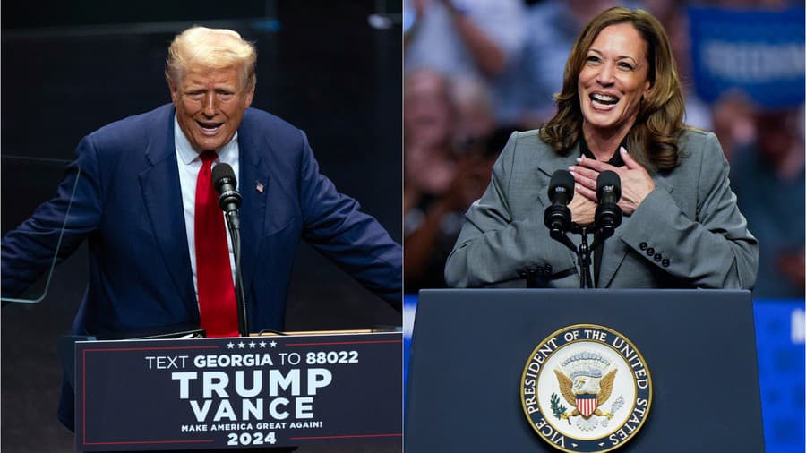 Kamala Harrisová a Donald