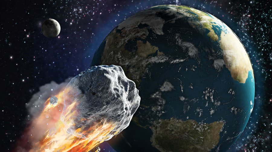 Zásah veľkého asteroidu jadrovou