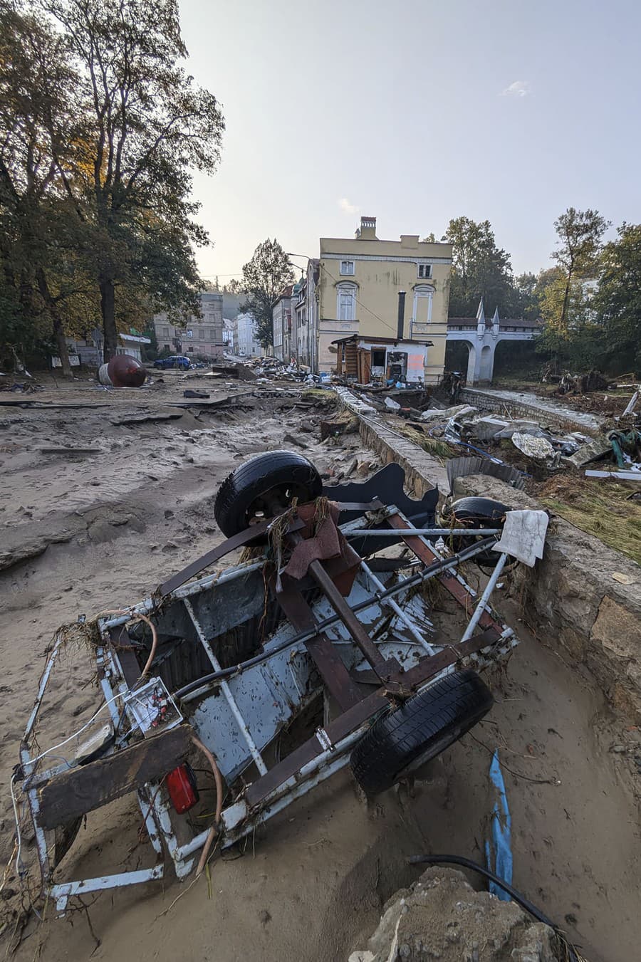 Následky povodní v Poľsku.