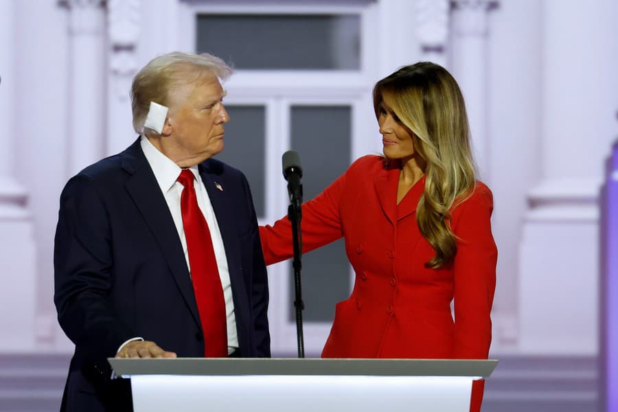 Melania a Donald.