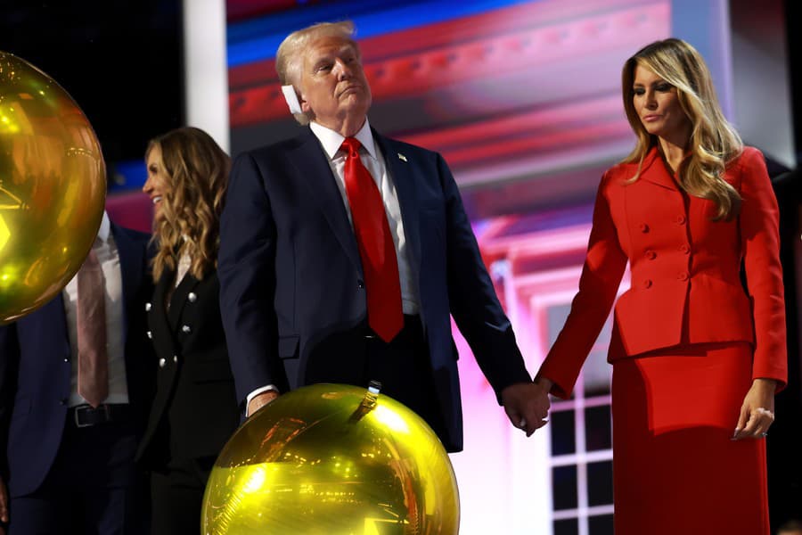 Melania a Donald.