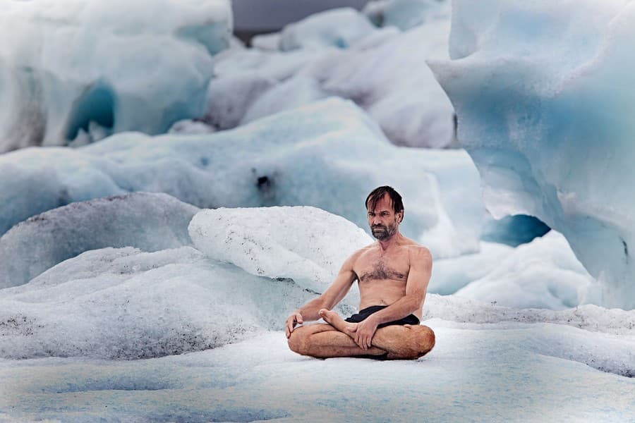 Slávny otužilec Wim Hof.