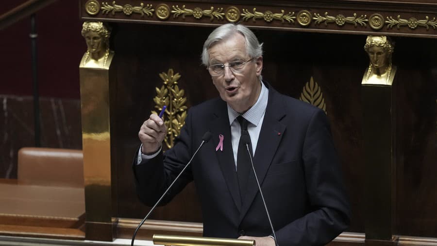 Francúzsky premiér Michel Barnier.