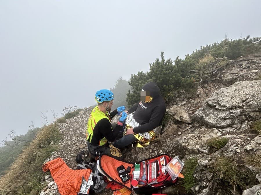 Horskí záchranári pomáhali v Malej Fatre vyčerpanému českému turistovi.