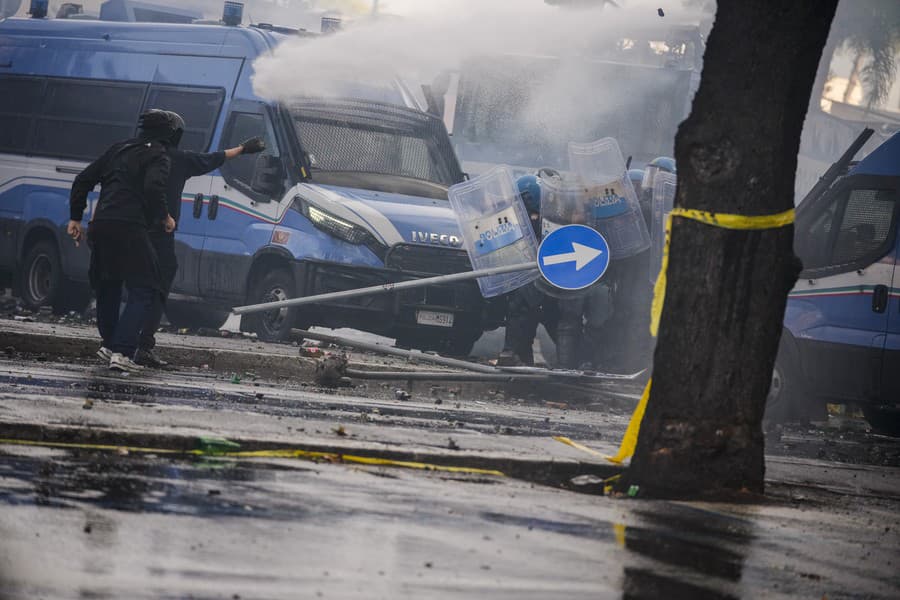 Polícia mala na proteste