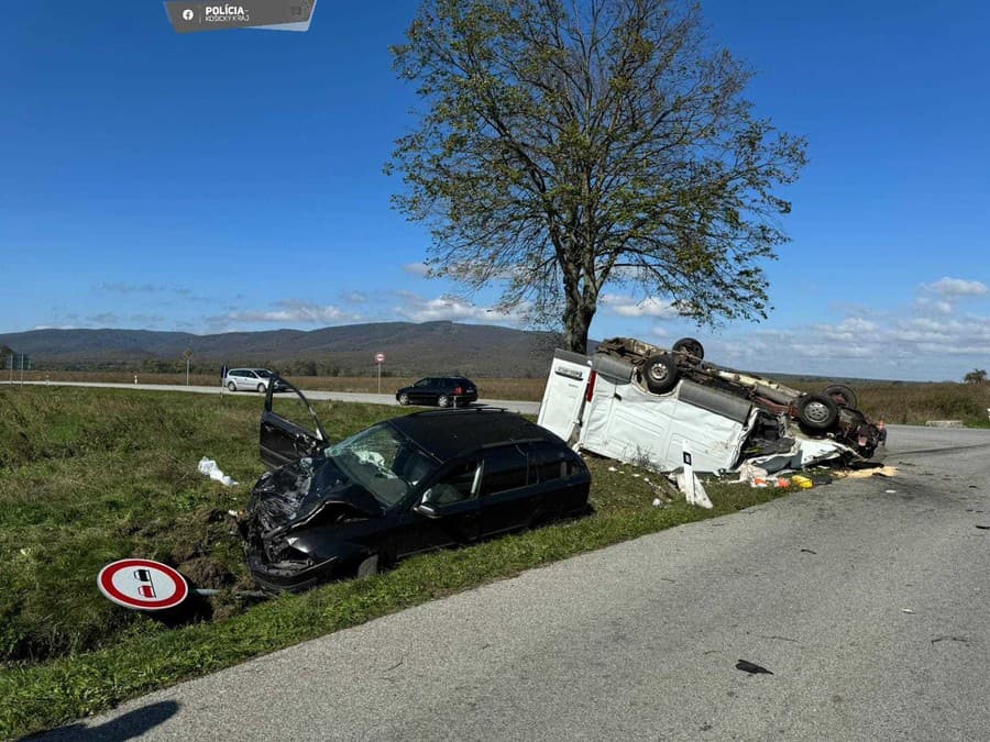 Nehoda sa stala medzi obcami Kravany a Bačkov v okrese Trebišov.