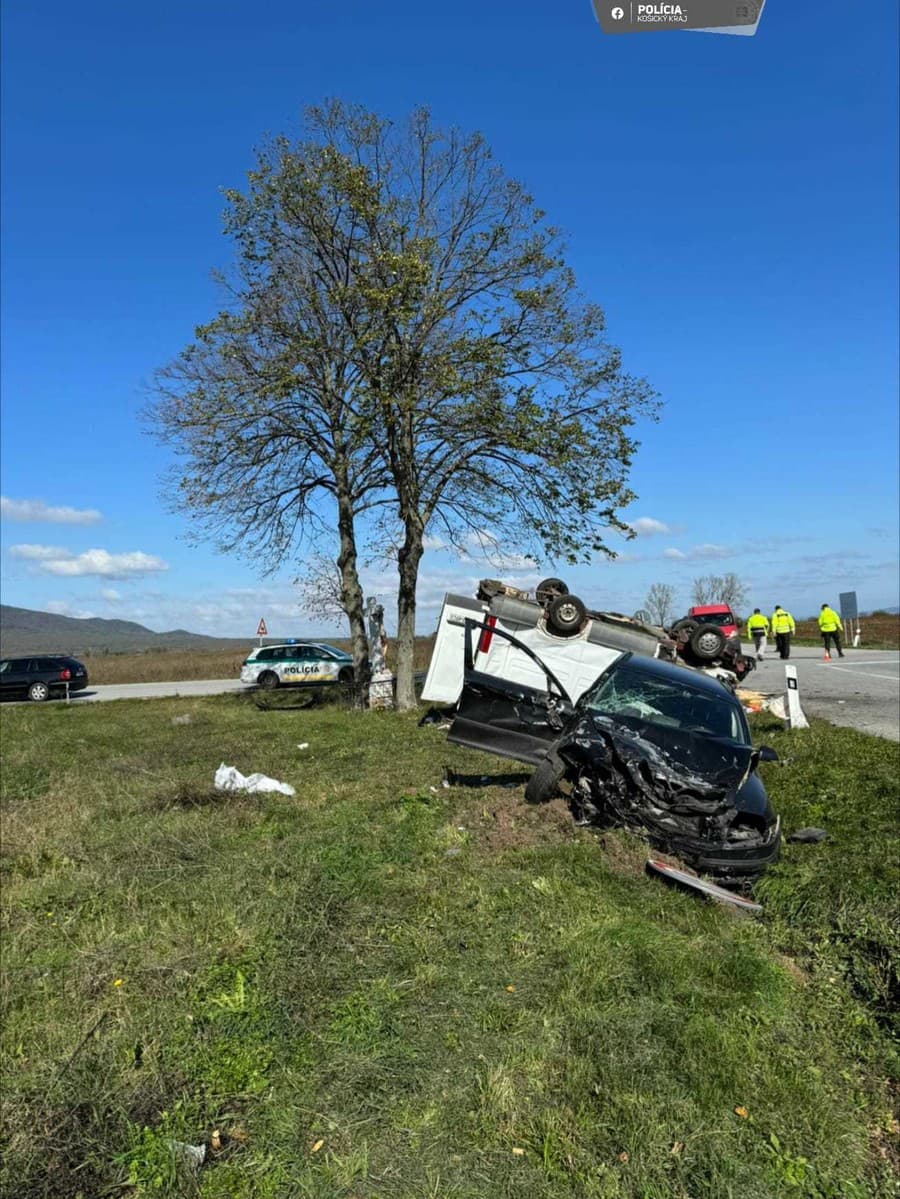 Nehoda sa stala medzi obcami Kravany a Bačkov v okrese Trebišov.