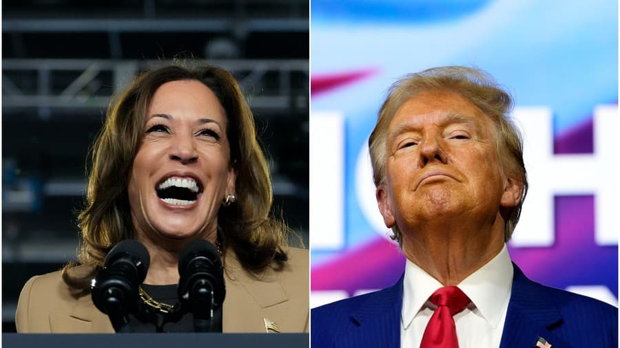 Kamala Harrisová, Donald Trump.