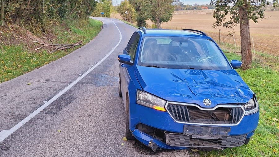 Na idúce auto spadol