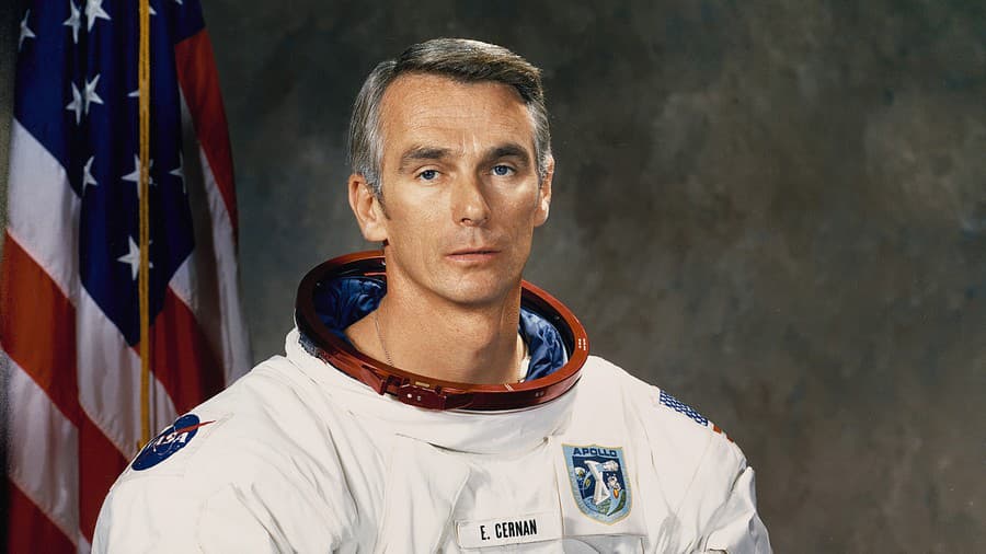 Astronaut so slovenskými koreňmi Eugene Cernan.