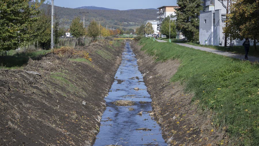 Na snímke vyčistená časť