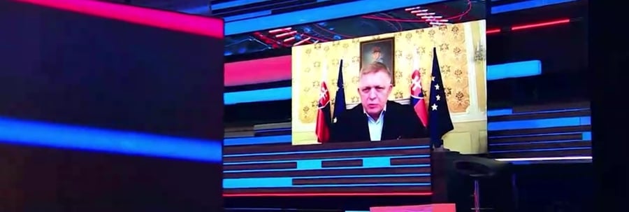 Robert Fico vystúpil v ruskej televízii.