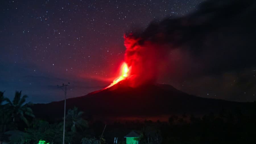 Sopka na ostrove Flores