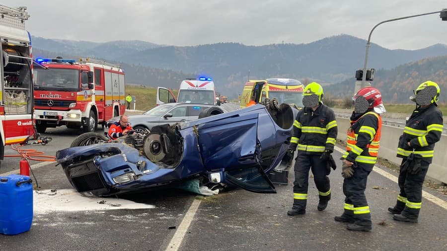 Dopravná nehoda na diaľnici