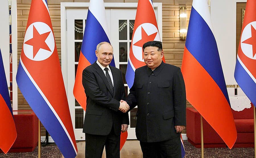 Vladimír Putin a Kim