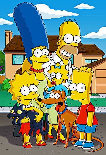 Homer, Marge, Bart, Lisa