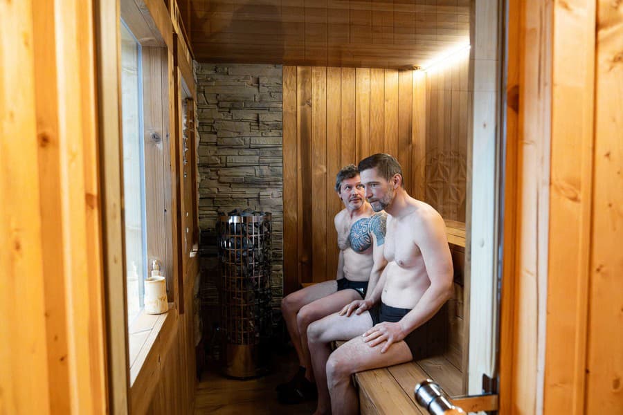 Sauna na tajchu bude